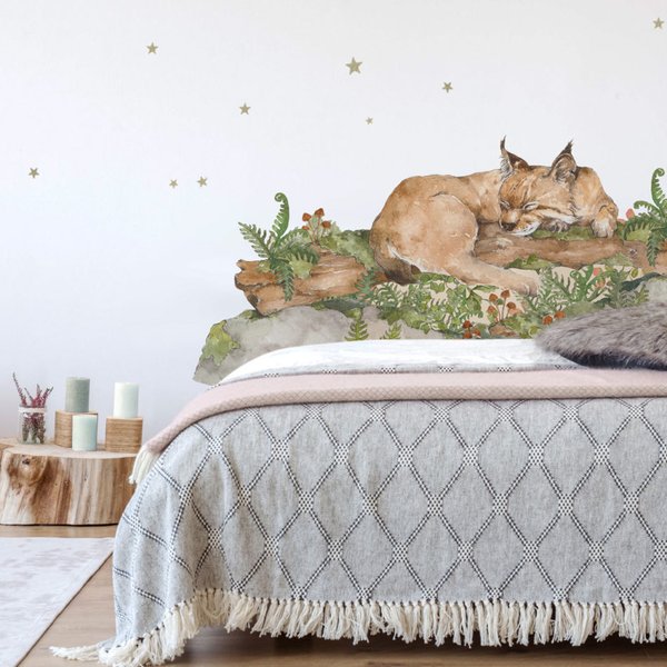 Wall Sticker `Sleep My Little Lynx`