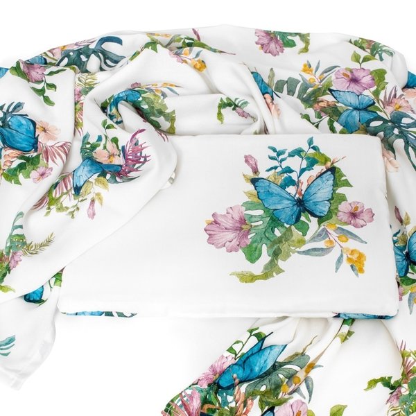 Bedding with Filling `Butterfly` Blue