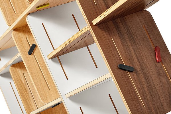 Modular Shelf 5x Oak `DYNKS`